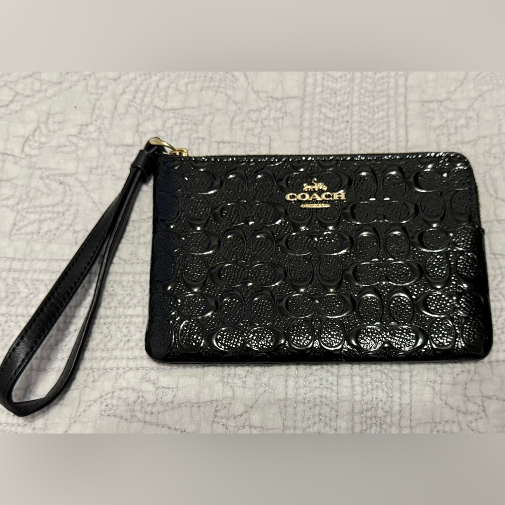 Small coach wristlet
